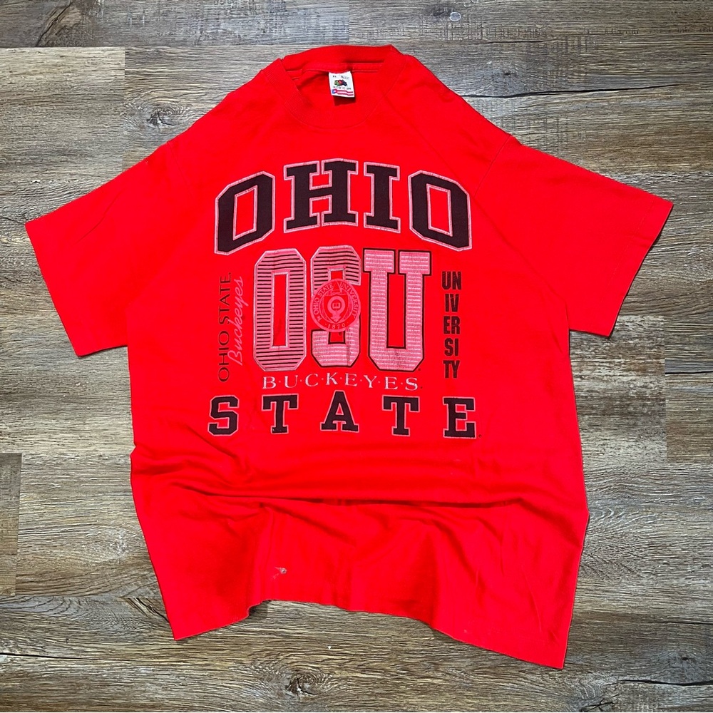 Vintage 90s Single Stitch NCAA Ohio State T Shirt